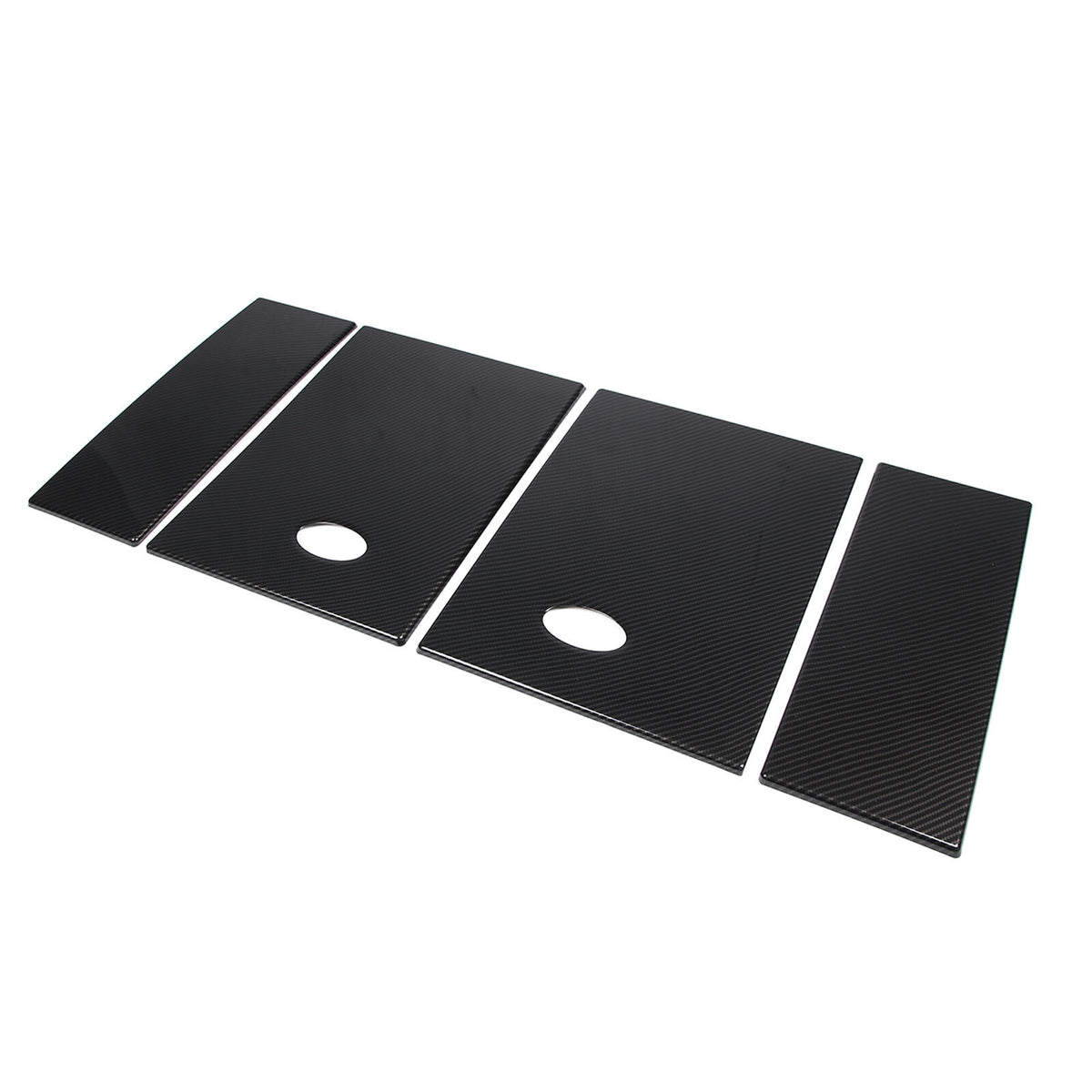 ABS Carbon fiber Rear Side Window Cover Panel Trim For LAND ROVER DEFENDER 20-24 12