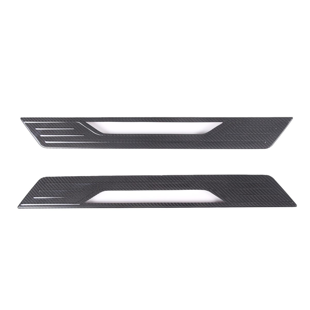 Real Carbon Fiber Scuff Plate Door Sill Cover Protector For Corvette C8 2020-26 15