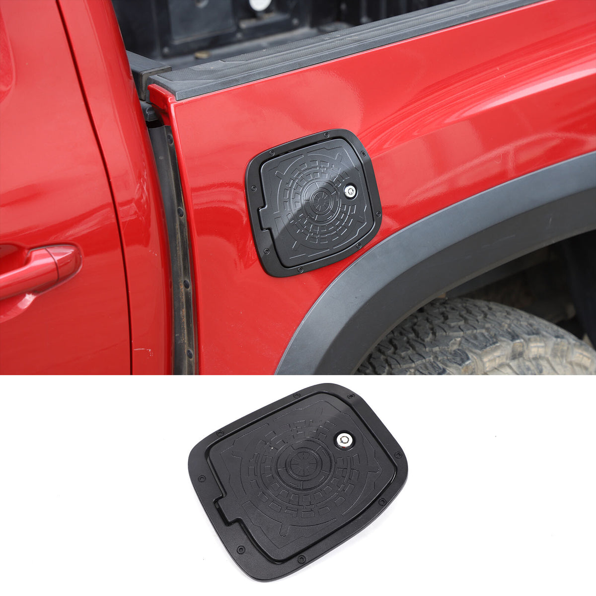 7 Styles Door Fuel Tank Cover W/ Lock Gas Cap Tank Trim For Toyota Tacoma 16-22 67