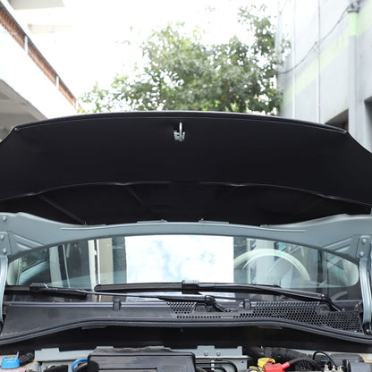 PU Leather Car Bonnet Hood Bra Wind & Bug Deflectors For Fiat 500 2007-2024 7
