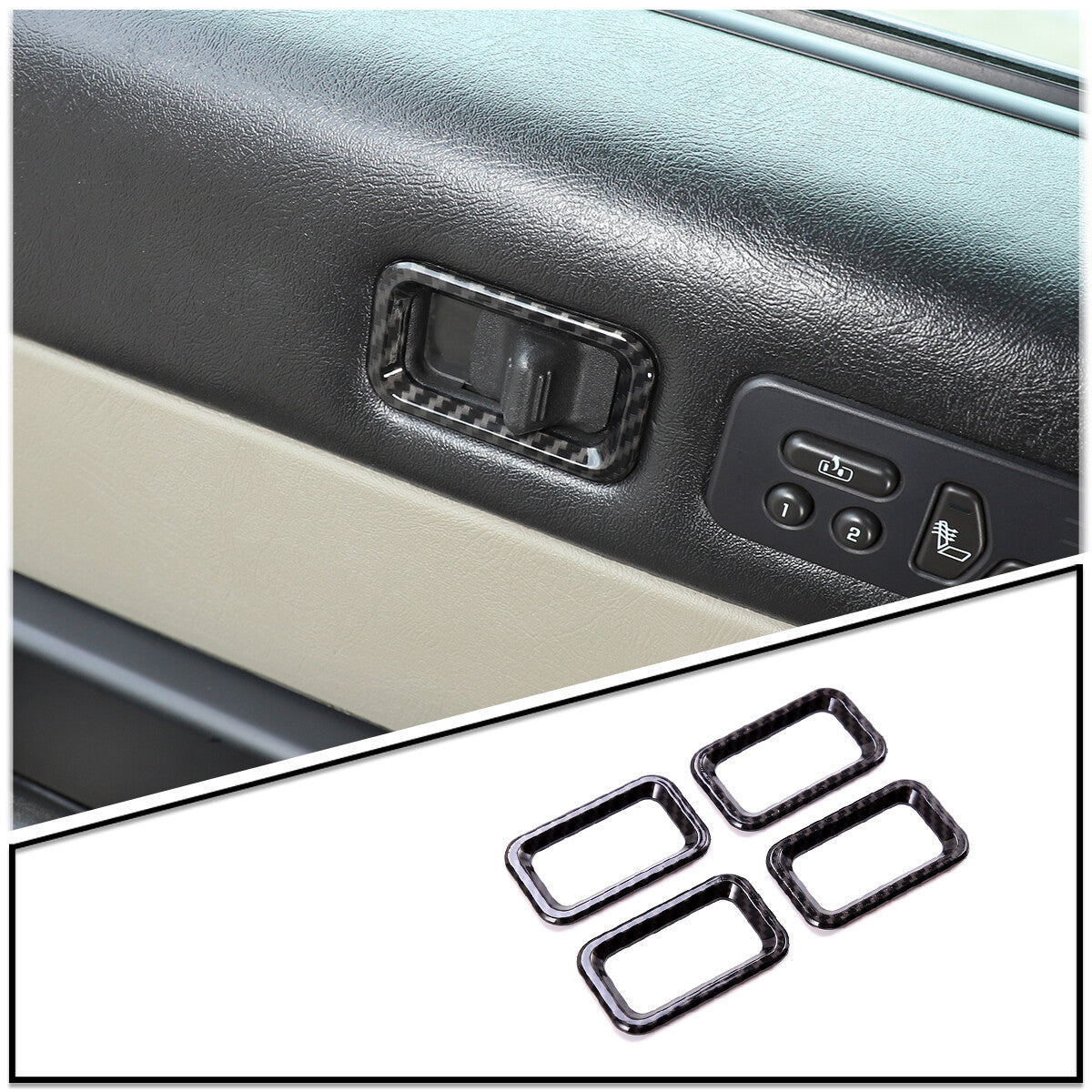 ABS Carbon Fiber Interior Full Set Panel Cover Trim Kit for Hummer H2 2003-2007 64