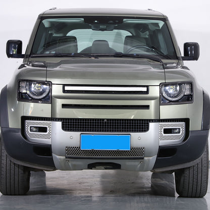 Carbon fiber Front headlight lamp cover Trim For Land Rover Defender 90 110 20+ 8