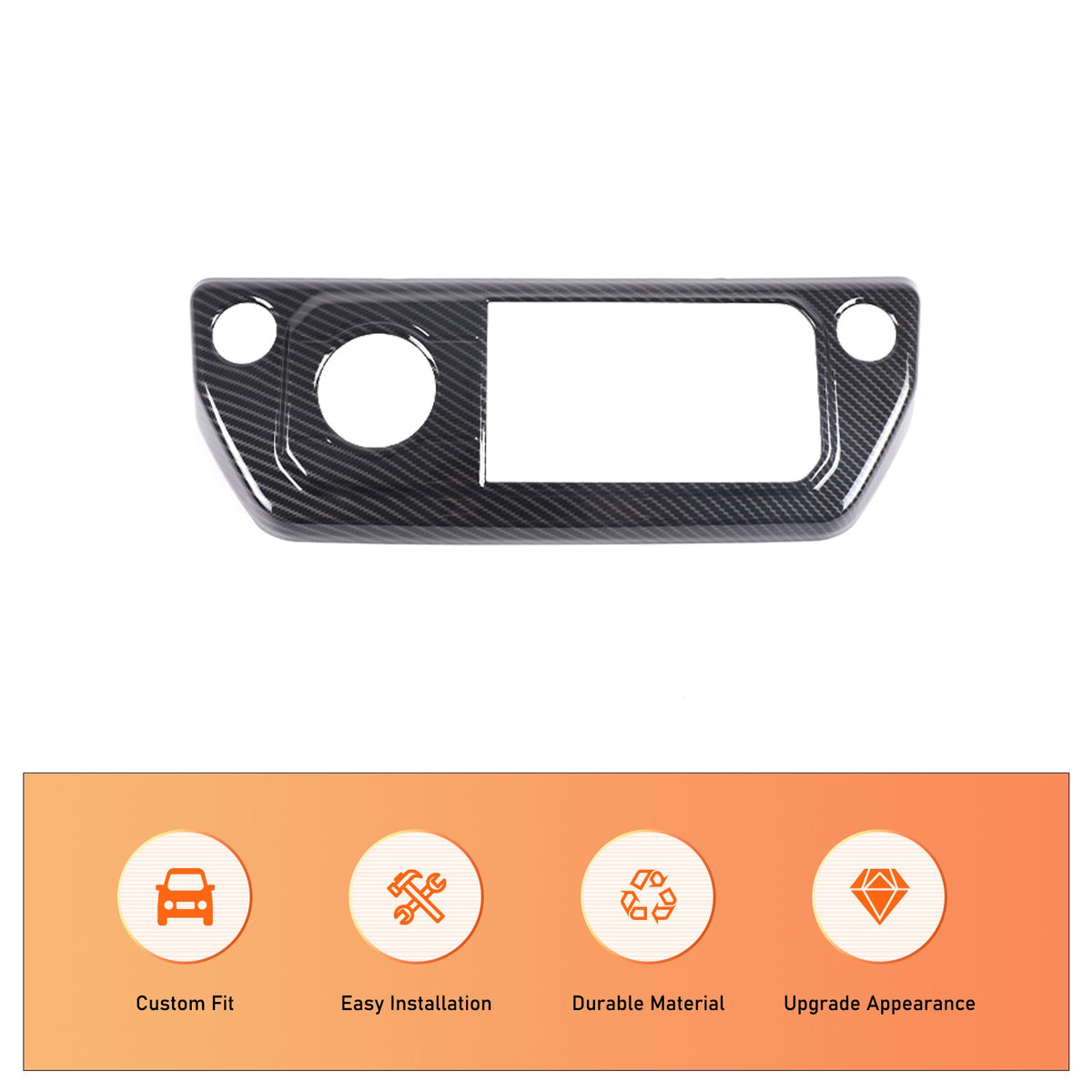 Carbon Fiber ABS Center Console Gear Shift Trim For Land Rover Defender L663 26+ 6