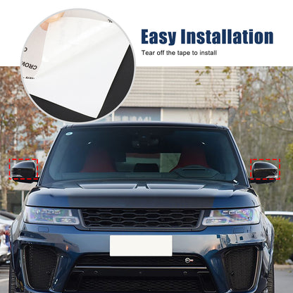 Real Carbon Fiber Outer Rearview Mirror Trim for Discovery/LR4 L319 /LR5 L462 5