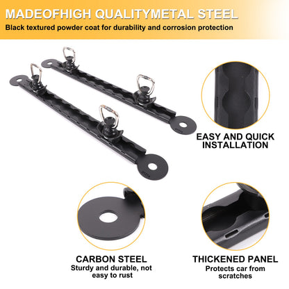 Rear Bed Side Expansion Slide Rails Bed Tie-Down Rails For Toyota Tundra 22+ US 5