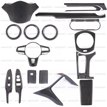 Real Dry Carbon Fiber Interior Center Trim For Mazda MX-5 Miata Convertible 16+ 1