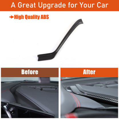 ABS Carbon Fiber Navigation Screen Rear Trim Cover For Corvette C8 2020-2025 5