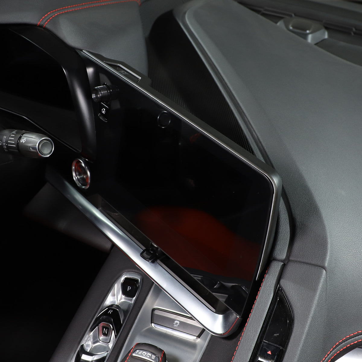 Matte Black ABS Full Interior Set Cover Trim Kit For Corvette C8 2020-25 - Styles 16-20 58