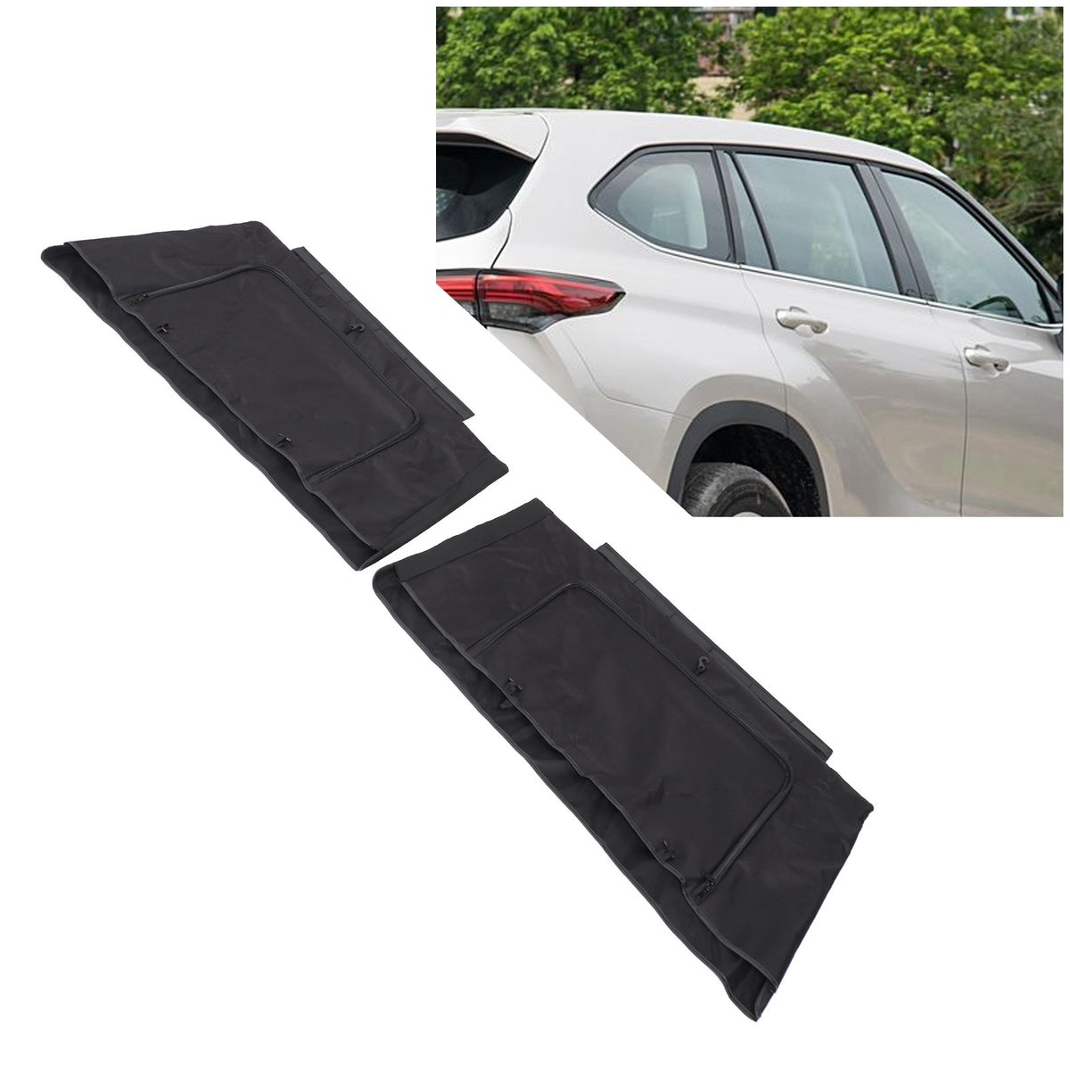 Rear Window Shade Cover Trim For Toyota Highlander XU50 2015-2021 10