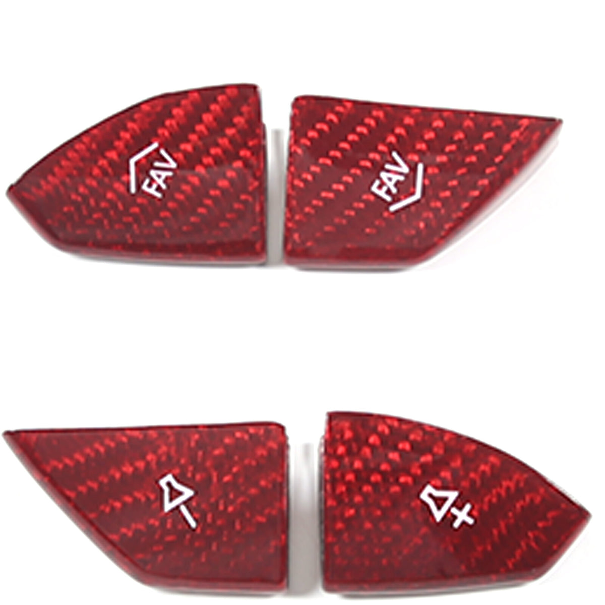 Red Real Carbon Fiber Interior Center Full Trim Set Kit For Corvette C7 2014-19 - Variants 1-5 38