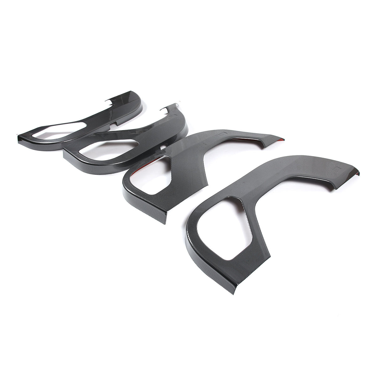 ABS Carbon Fiber Door Anti-kick Panel Trim For LR Range Rover Vogue 2023-2024 4