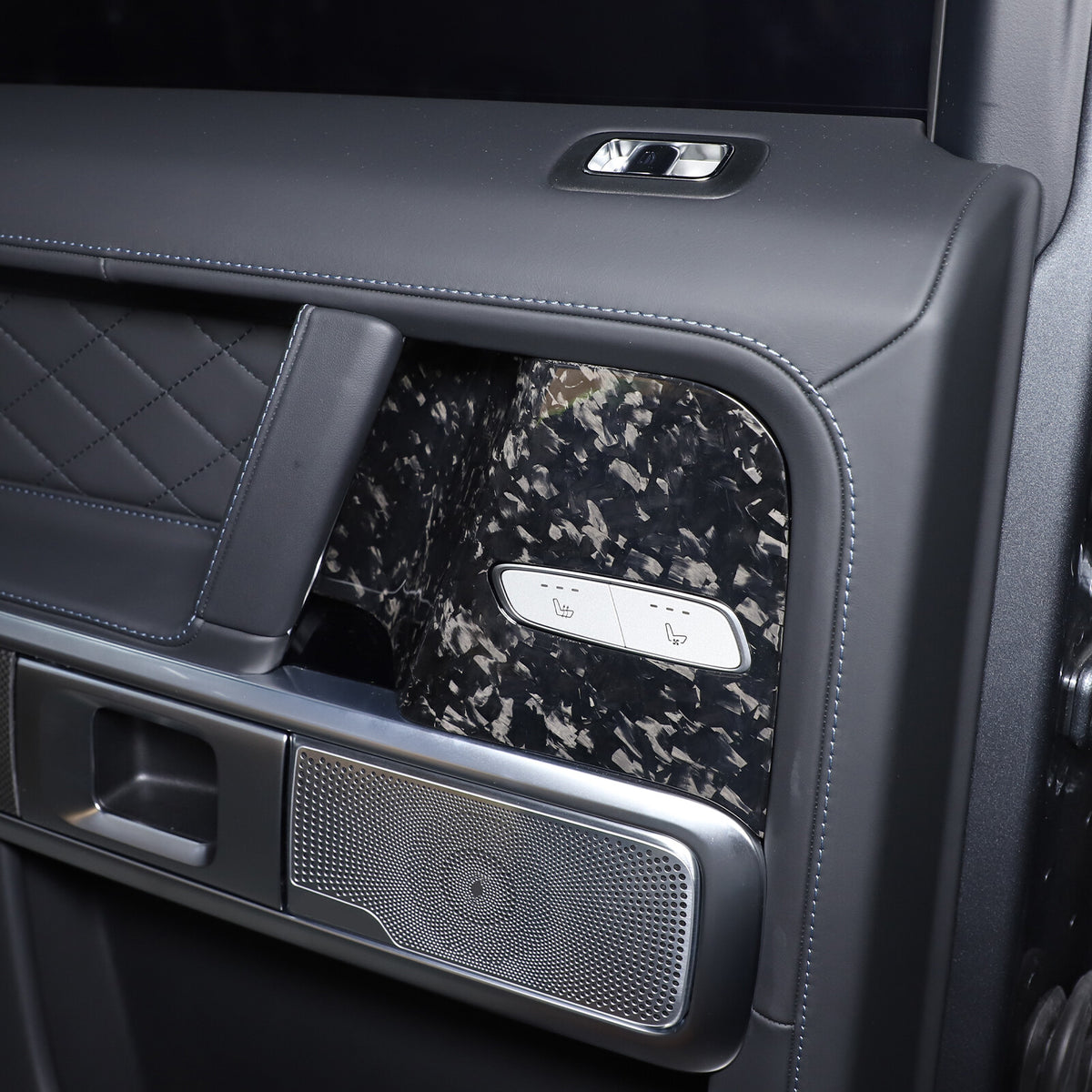 Forged Carbon Fiber Seat Adjustment Button Trim Cover for Benz G-Class 2019-20 18