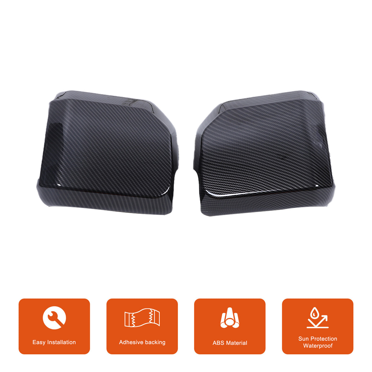 ABS Carbon Fiber Review Mirror Cover Trim For Lexus GX GX550 2024-2025 10