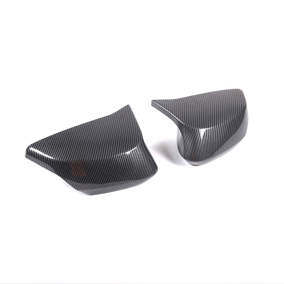 M Style Carbon Fiber Style Side Mirror Cover Caps Overlay For 20-26 Corvette C8 9