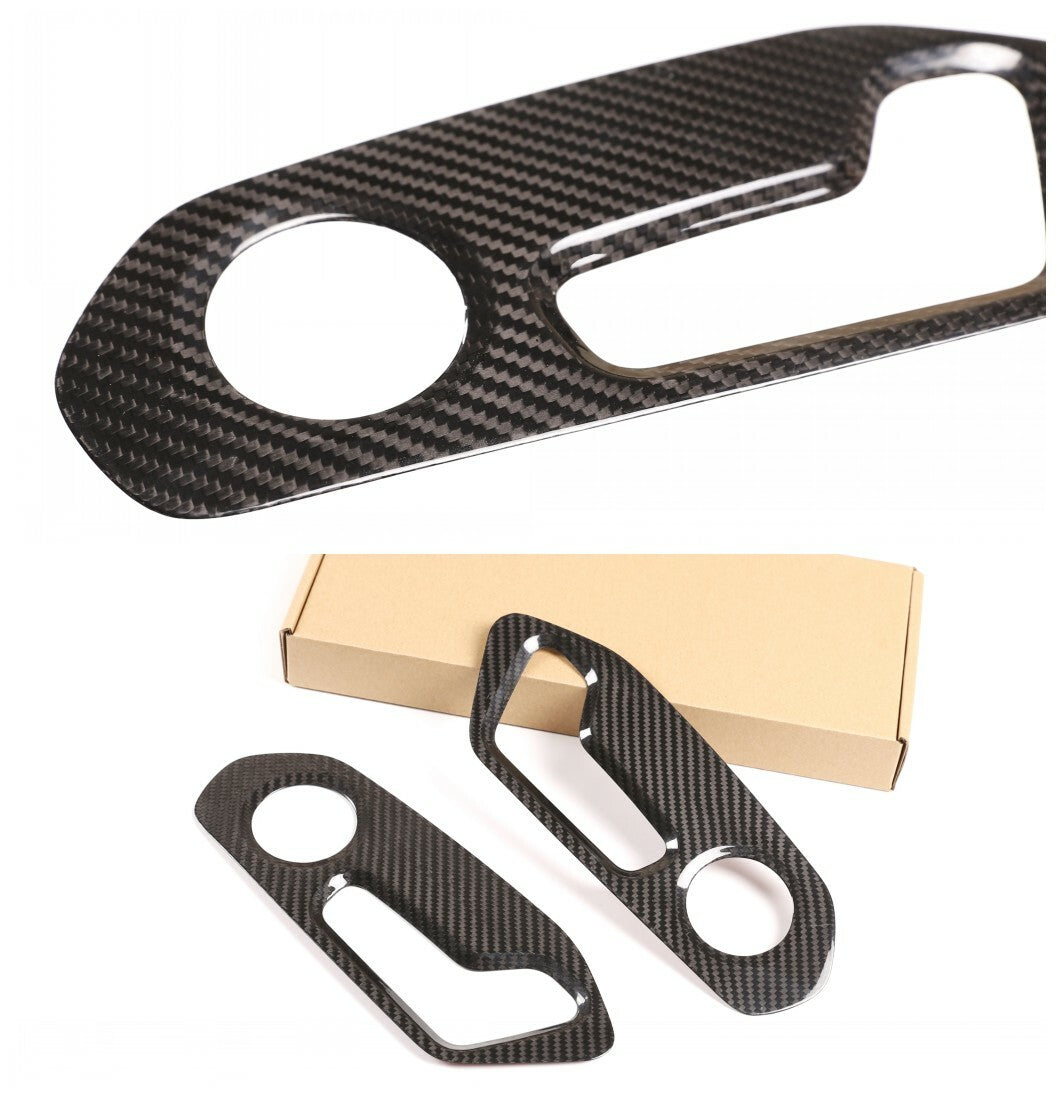 Carbon Fiber Seat Backrest Switch Panel Cover Trim For Lamborghini URUS 18-23 US 4