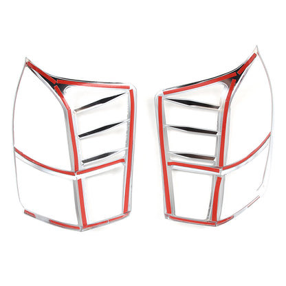 Chrome Silver Rear Taillight Trim Cover Bezel Trim For Toyota Tacoma 2016-23 US 7