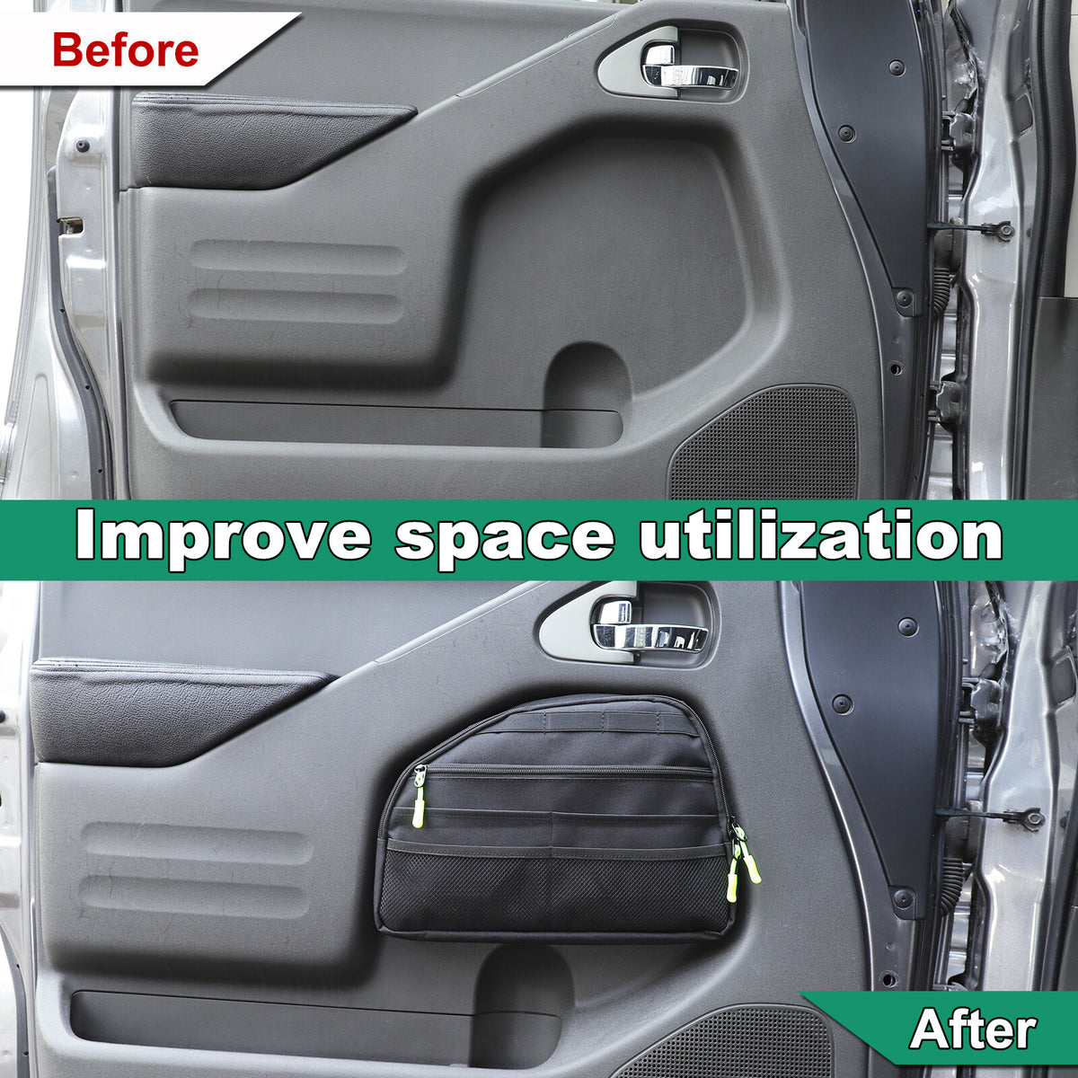 Front Door Side Storage Bag Tray For Nissan Frontier 2009-2017 12