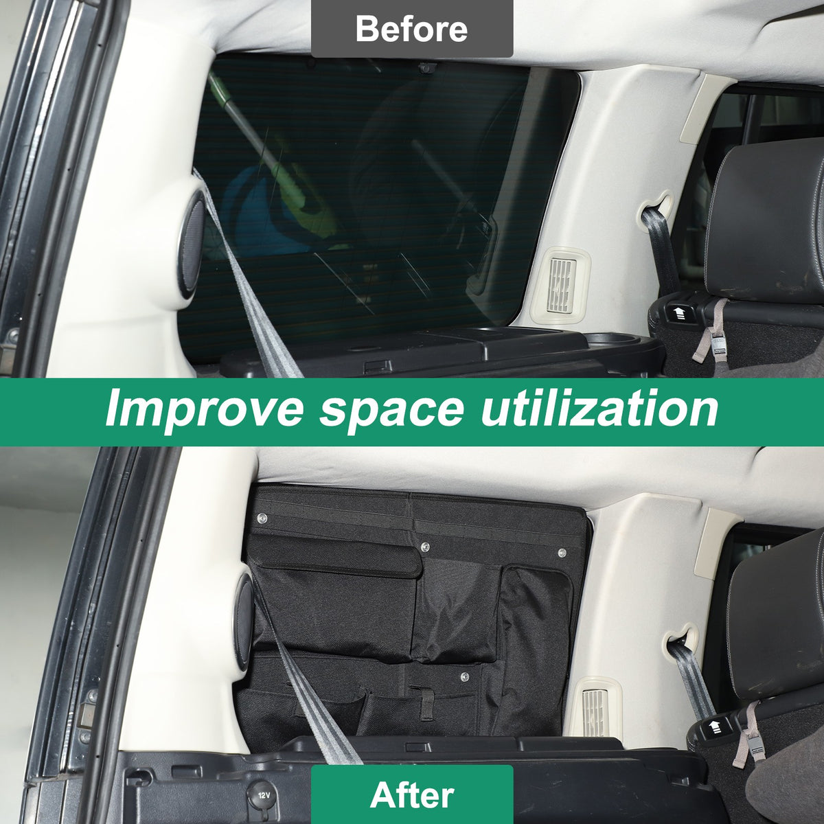 Left Side Cargo Storage Hanging Bag For Land Rover Discovery 4 L319 2010-2016 6