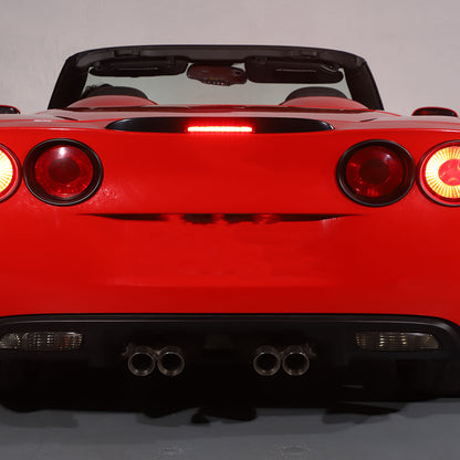 Matte Black Tail Light Lamp Cover Trim Ring Overlay For Corvette C6 2005-2013 6