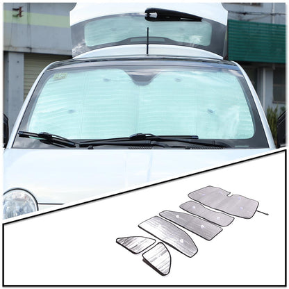 Full Side Window Sun Shield Privacy Sunshade 6pcs Cover For Fiat 500 2011-2022 4