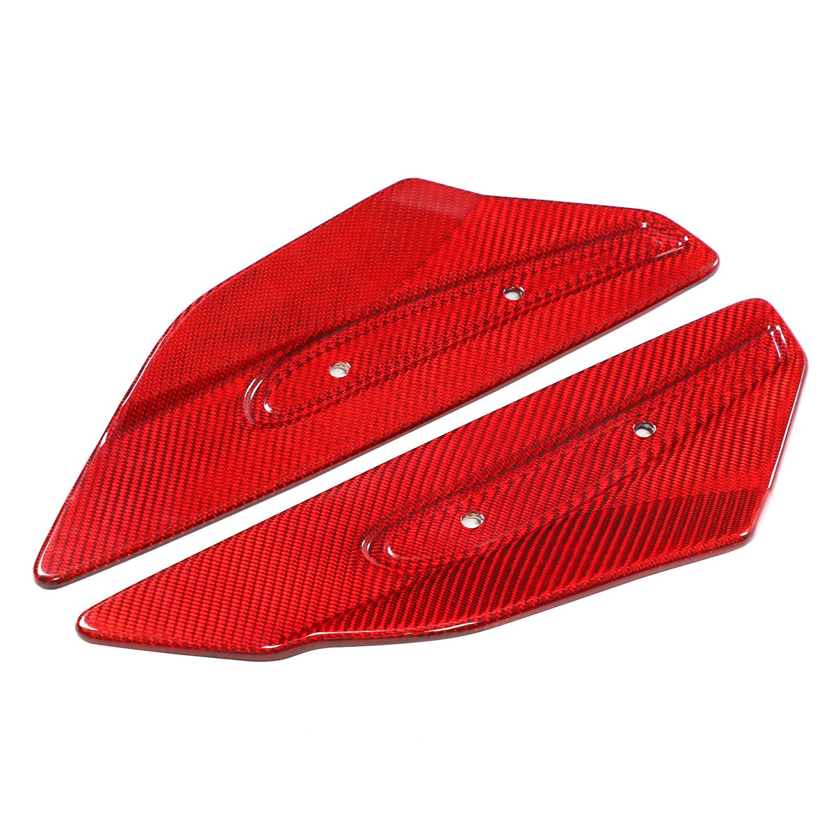 Replacement Red Real Carbon Fiber Rear Spoiler Panel Trim For Corvette C8 2020+ 18