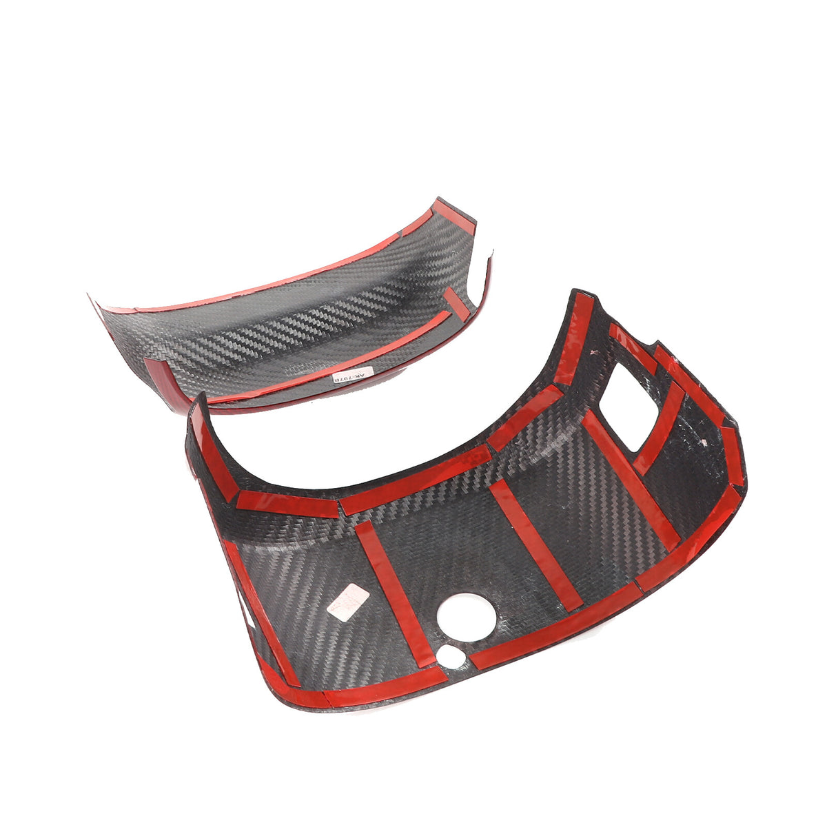 Red Real Carbon Fiber Interior Center Full Trim Set Kit For Corvette C7 2014-19 - Variants 1-5 47