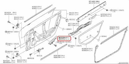 NIssan Genuine R35 GT-R CORNER PIECE, FRONT DOOR Left & Right Set OEM 3