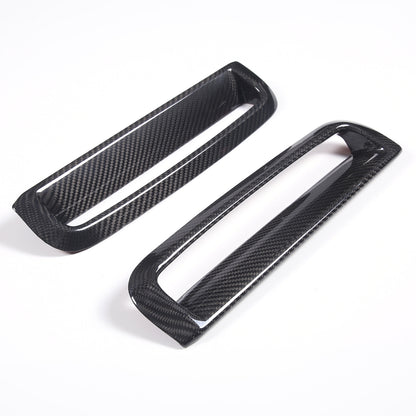 Real Carbon Fiber Front Fog Light Decor Cover Trim For BMW 4 series G26 2022-25 4
