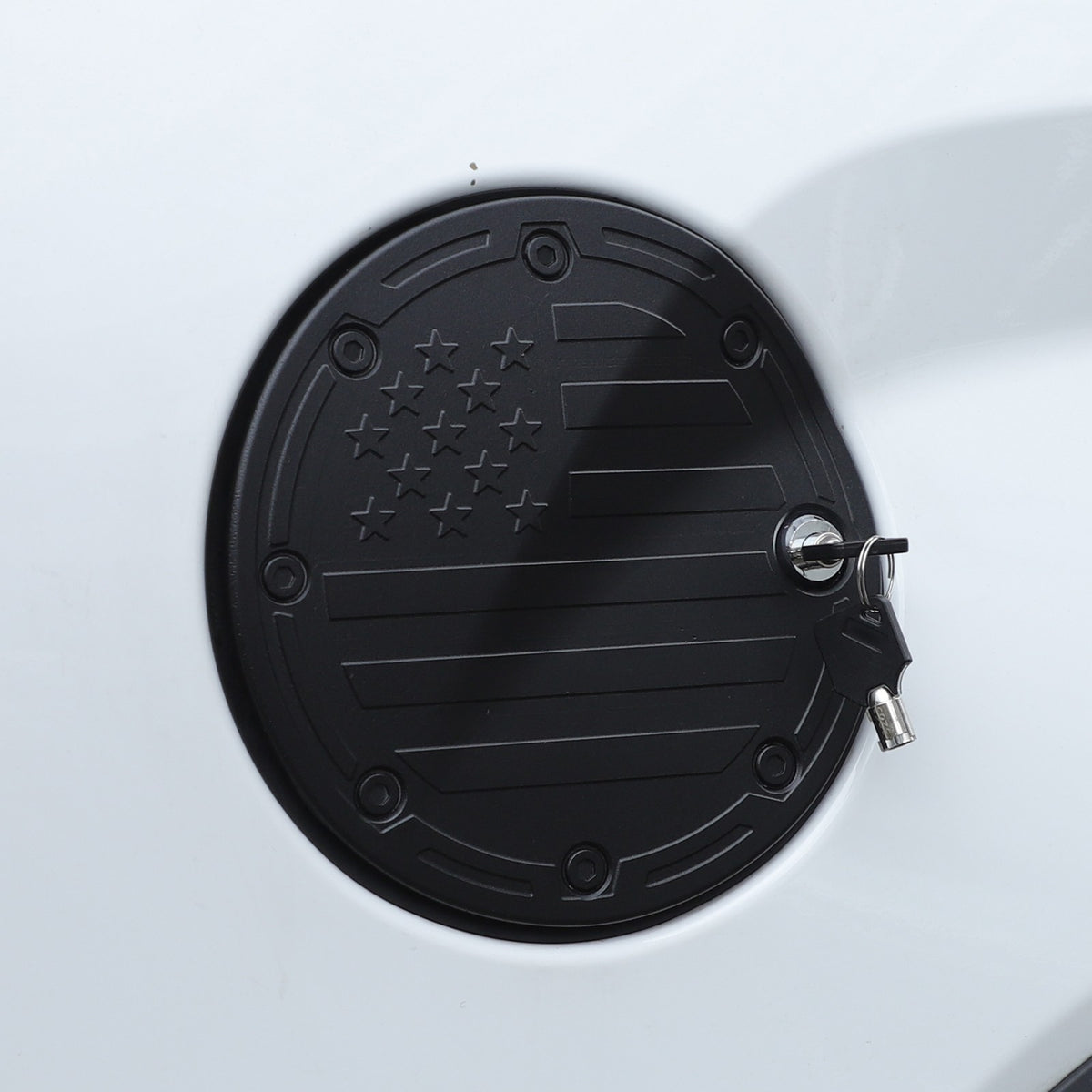 US Flag Alloy Fuel Tank Anti-Theft Lock Cover Gas Cap For Toyota Tundra 22+ 16