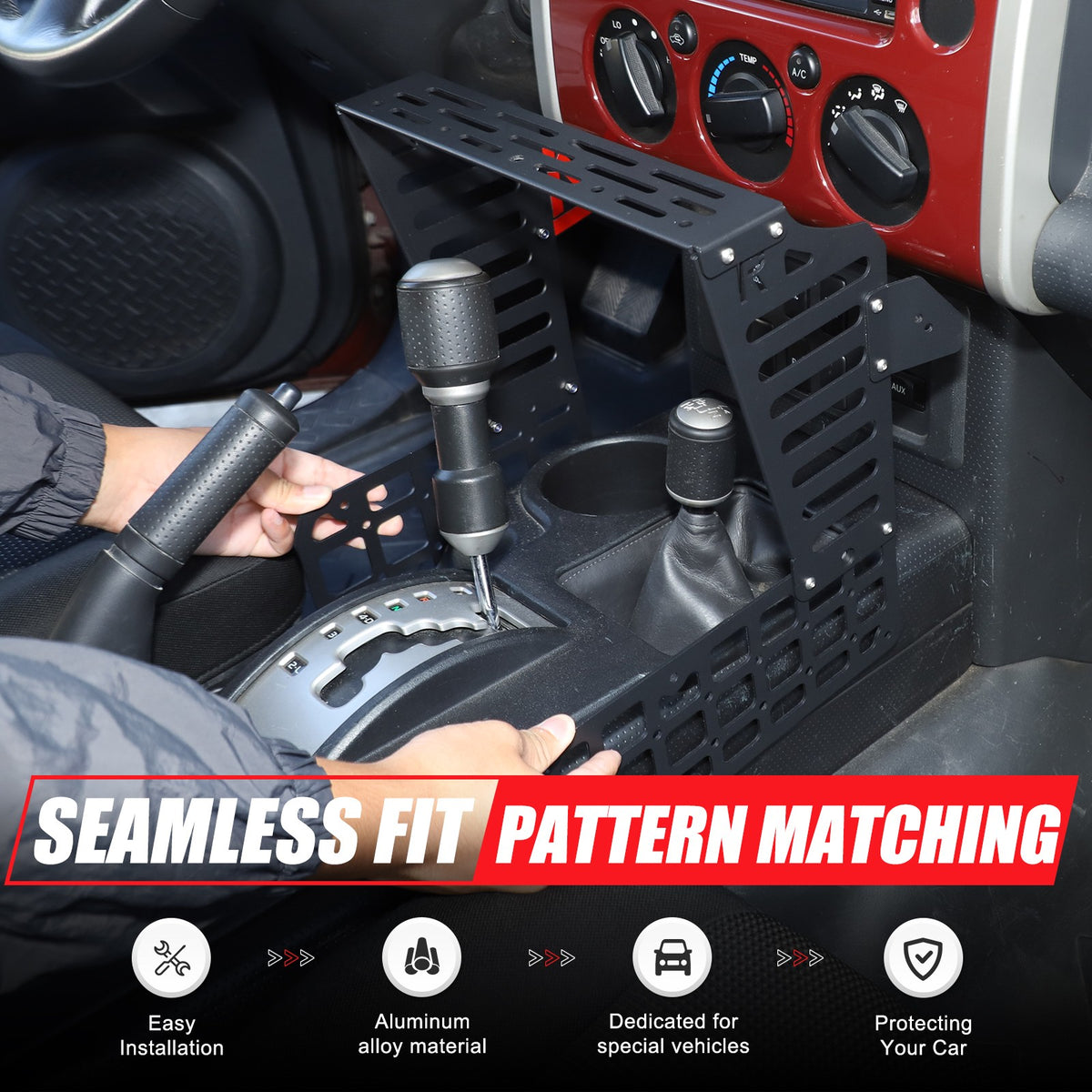 Center Console Molle Panel Digital Device Mount For Toyota FJ Cruiser 2007-21 US 7