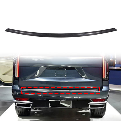 Real Carbon Fiber Rear Emblem Trim For Cadillac Escalade 2021-2023 2