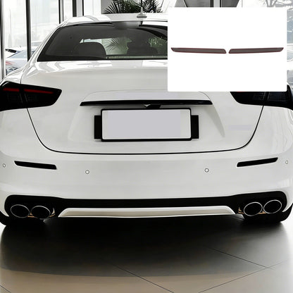 Smoked Black Rear Fog Tail Light Lamp Cover Trim For Maserati Ghibli 18-23 US 9