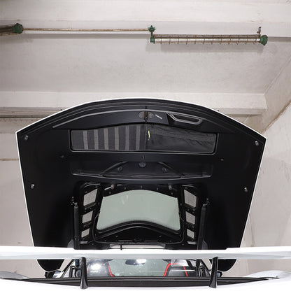 Black Rear Trunk Cover Storage Cargo Board Cover Shade For Corvette C8 20-26 US 5