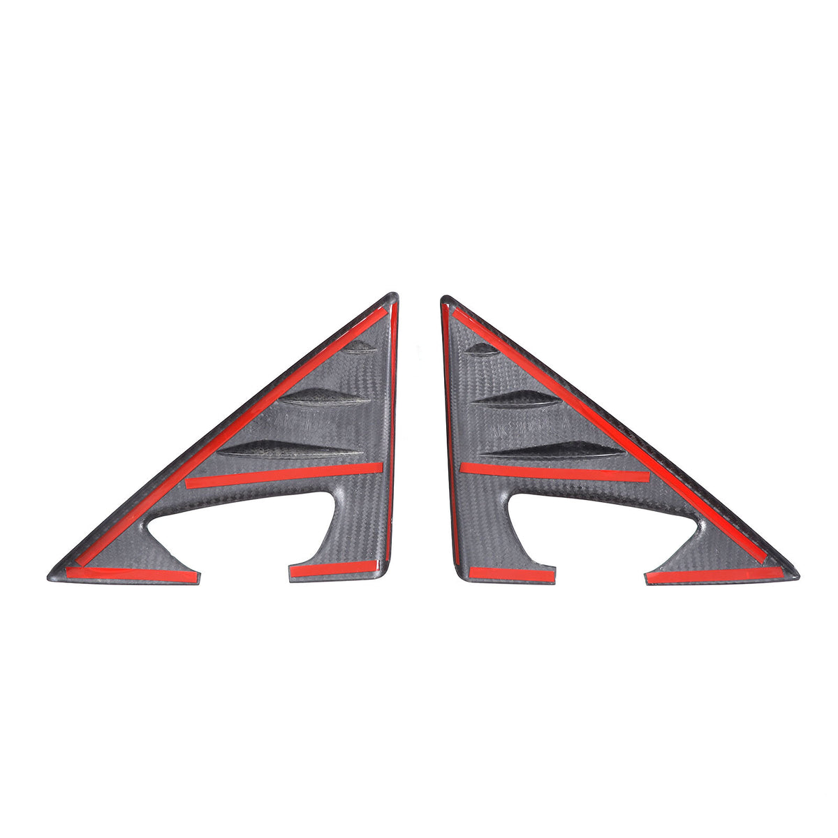 Matte Real Carbon fiber Window A Pillar Triangle Cover Trim for Lotus EMIRA 21+ 22