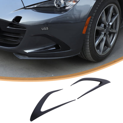Gloss Black Front Side Vent Fin C Canards Splitter For Mazda MX-5 Miata 2016-23 7