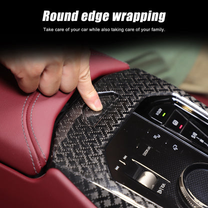 Real Carbon Fiber Center Console Gear Shift Panel Trim For BMW 5 Series G60 24+ 15