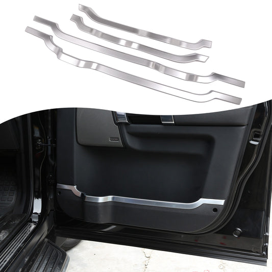 Silver Interior Door Strips Trim For Land Rover Discovery 4 LR4 2010-2016 1