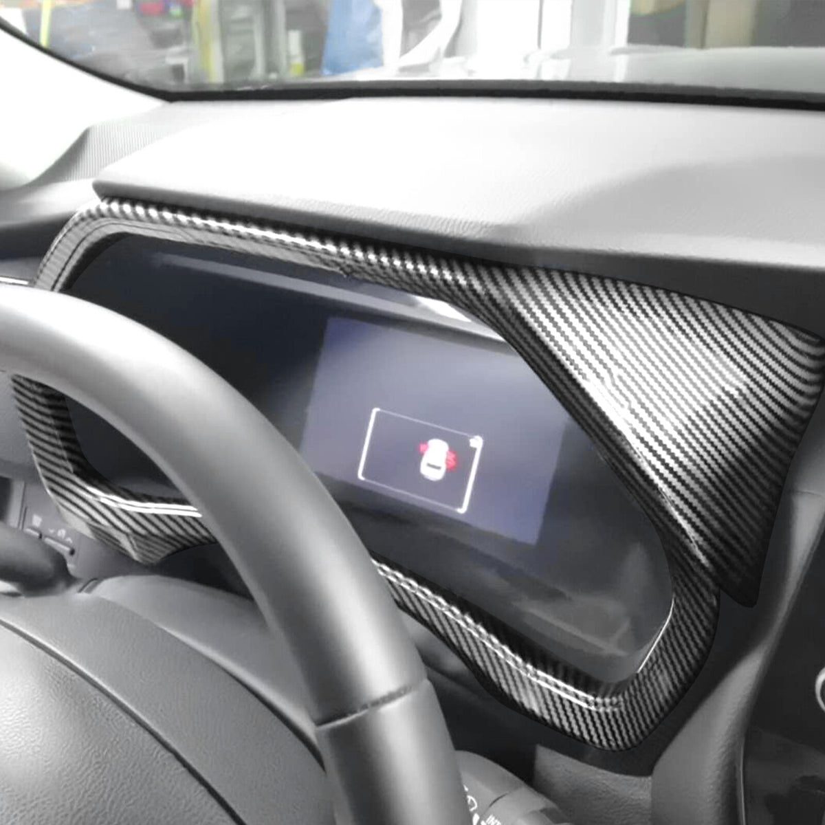 Carbon Fiber ABS Dashboard Instrument Trim For Toyota Grand Highlander 2024+ US 2
