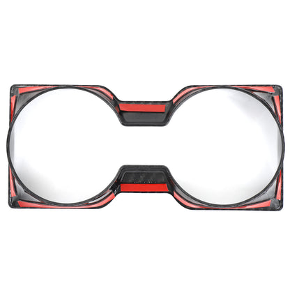 Carbon Fiber ABS Center Console Cup Holder Frame Trim for LR Defender L663 2025+ 3