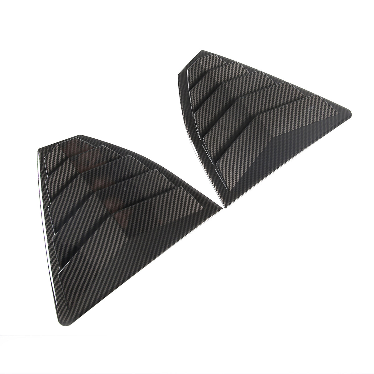 ABS Carbon Fiber Rear Window Louvers Shutter Blinds Trim For Subaru WRX VB 22-24 18
