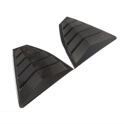 ABS Carbon Fiber Rear Window Louvers Shutter Blinds Trim For Subaru WRX VB 22-24 18