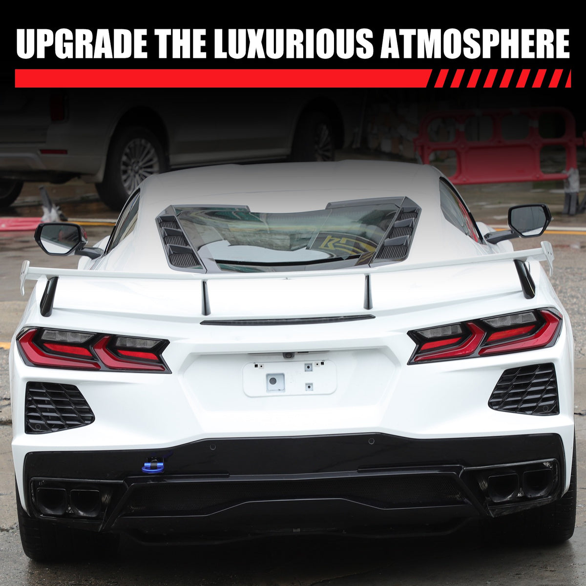Aluminum Alloy Exterior Hood Engine License Plate Trim For Corvette C8 2020+ US - Variants 1-5 21