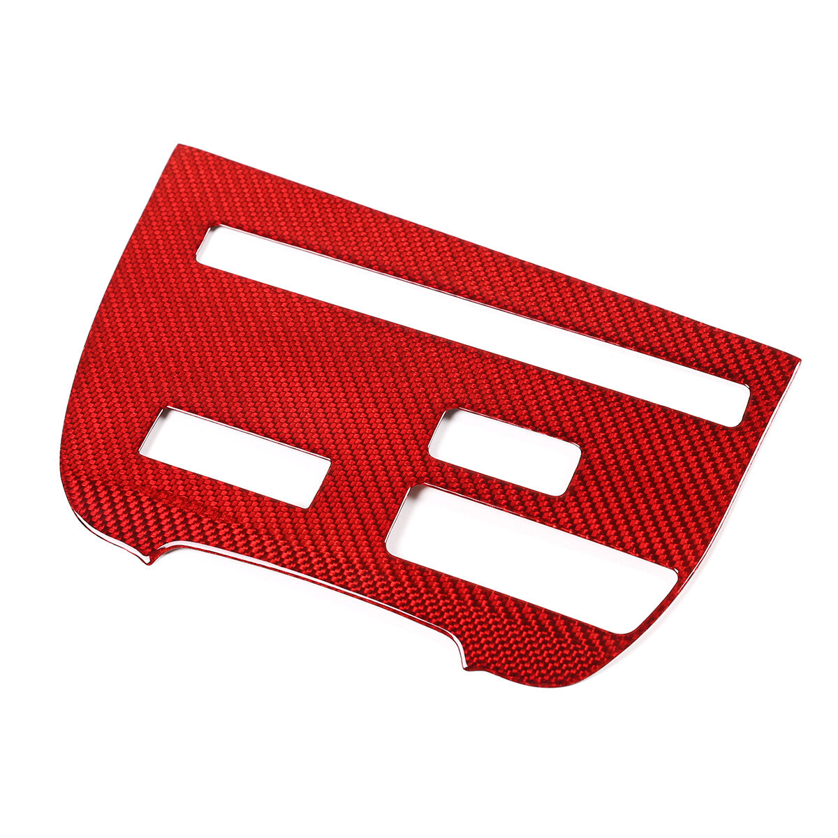 Red Real Carbon Fiber Interior Center Trim Cover Kit For Nissan GTR R35 2008-16 8