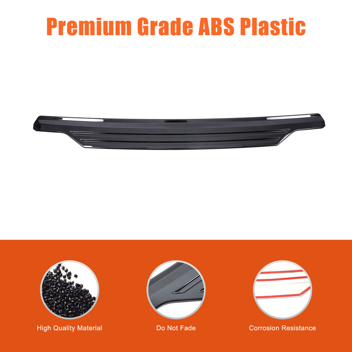 Glossy Black Molding Tailgate Liftgate Trim For Toyota Land Cruise LC250 24+ US 14