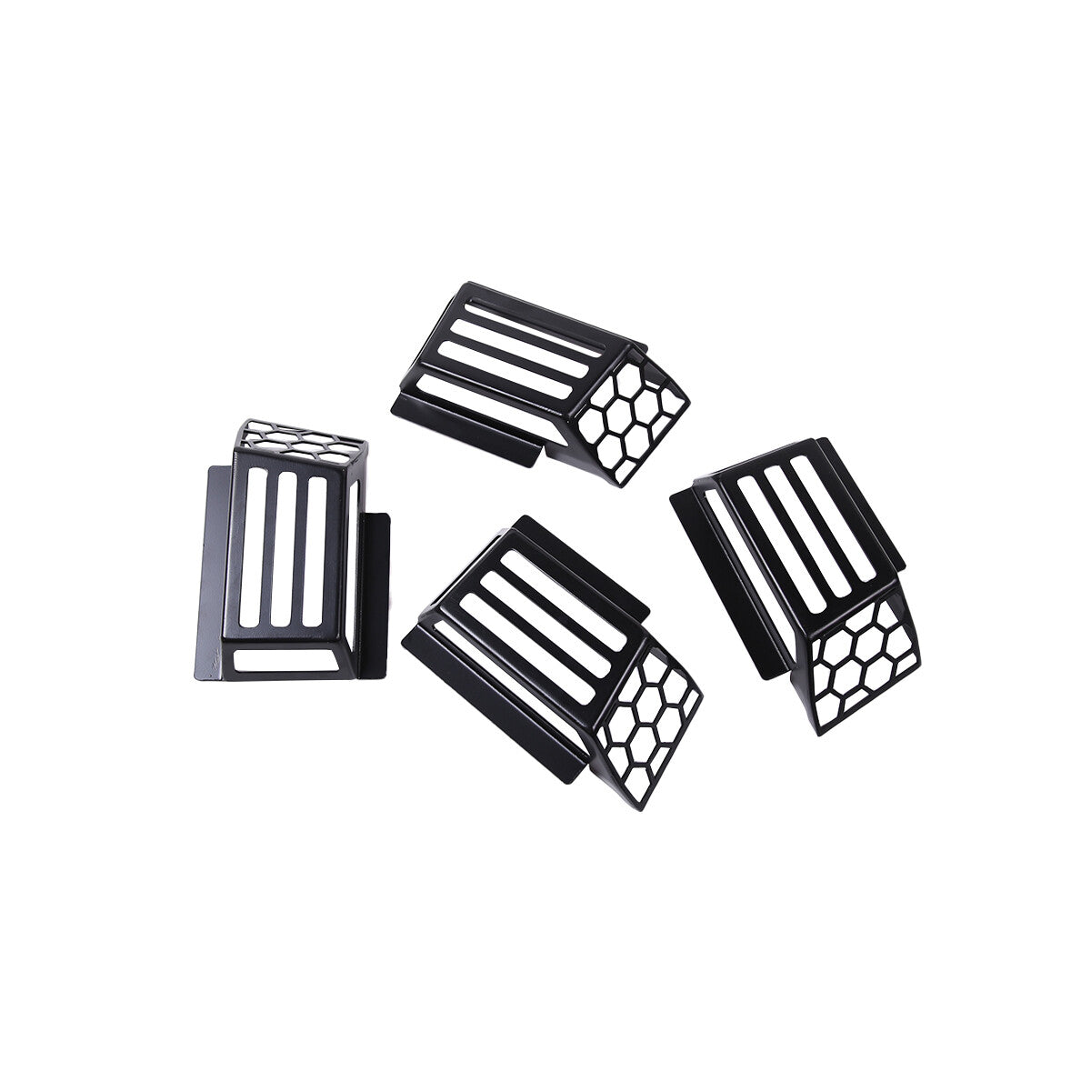 Carbon Steel Roof Cab Marker Running Lights Cover trim for Hummer H2 2003-09 7
