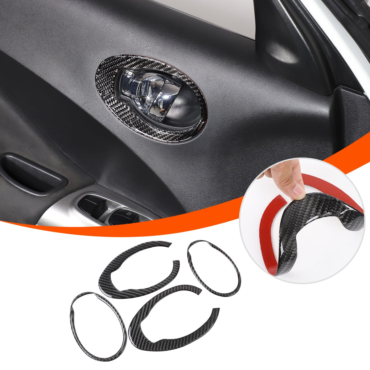 Soft Carbon Fiber Interior Center Console trim Sticker For Nissan Juke 2011-2019 14
