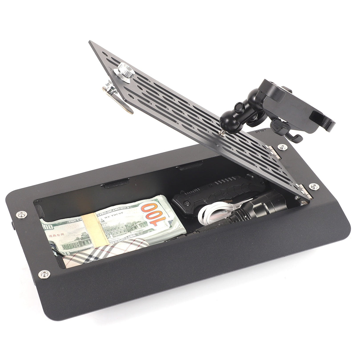 Phone Holder with Dashboard Password Box For Toyota FJ Cruiser 2007-21 4