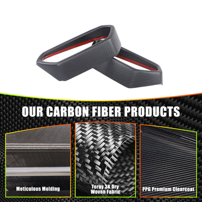 Matte Real Dry Carbon Fiber Side Air Outlet Trim For Lamborghini URUS 2018-23 15
