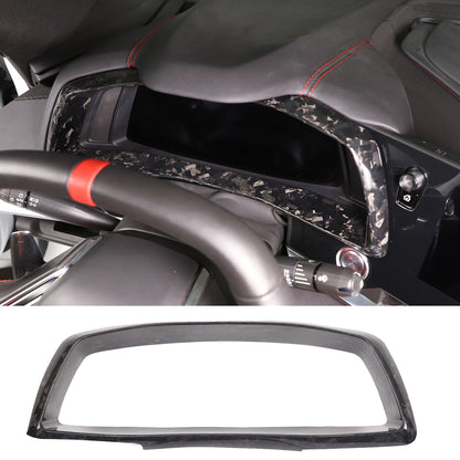 Forged Carbon Fiber Dashboard Speedmeter Panel Trim Cover For C8 Corvette 20-25 9