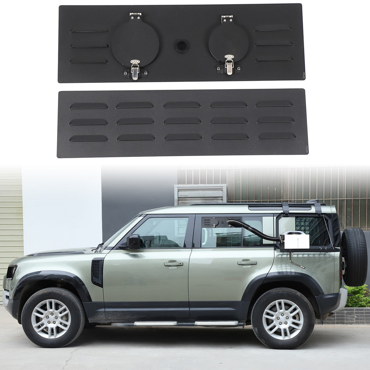 Rear Door Window Louver Air Vent Panel Trim For Land Rover Defender L663 2022 16